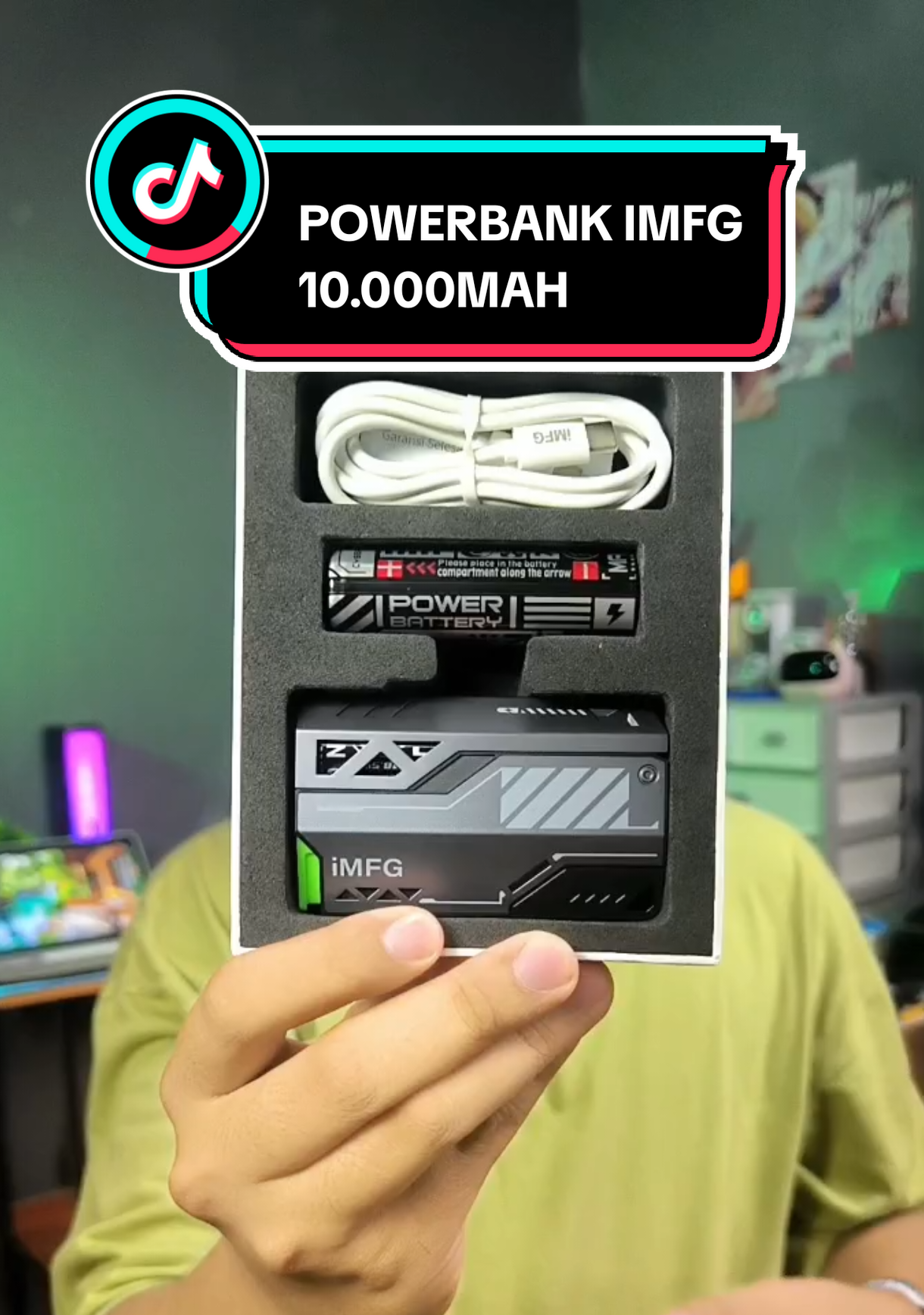 Powerbank yang baterainya bisa dilepas pasang jadi ukurannya kecil tapi kapasitas totalnya 10.000mah #powerbankimfg #powerbankfastcharging #powerbankmini #powerbank10000mah #powerbankmurah 