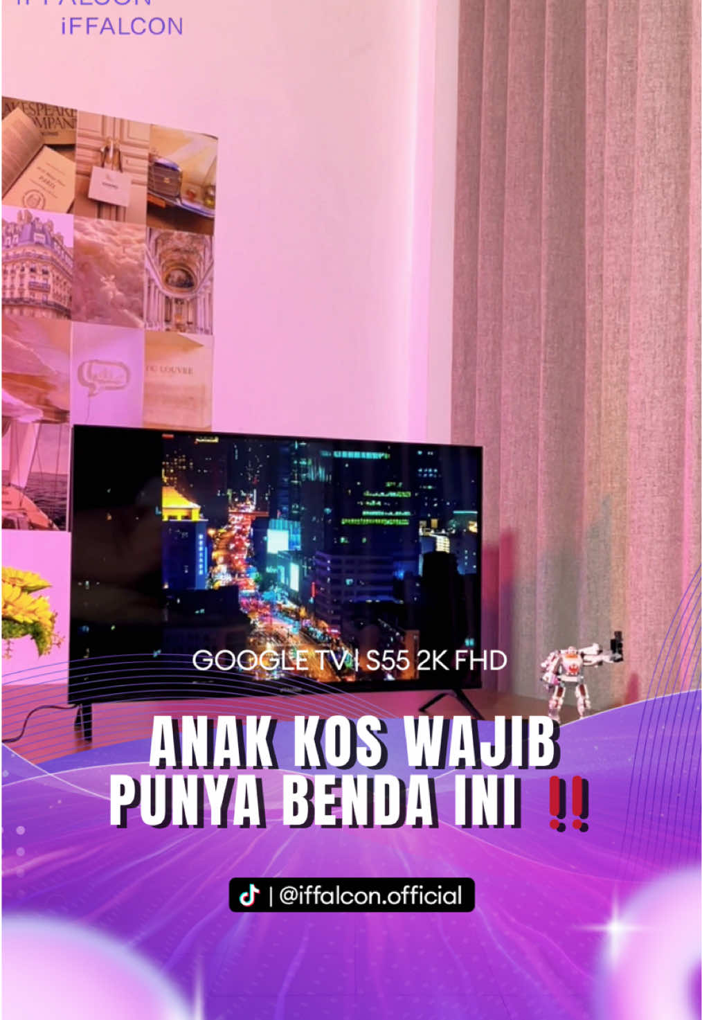 TV iFFALCON 32 Inch S55. TV nya anak kos yang harga terjangkau tapi kualitas terbaik 🚀 #SuperBrandDay #tviffalcon #iffalcon #googletv 