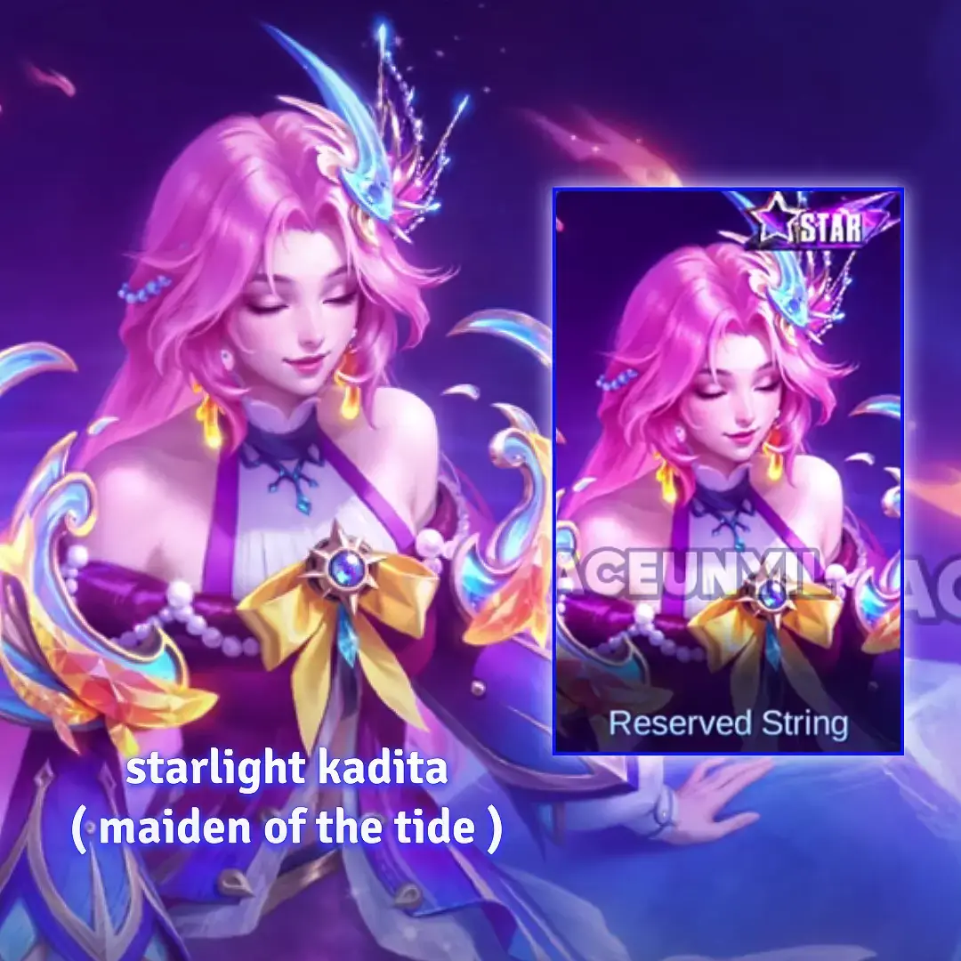 new update :  - splash art work kadita ( Theme : Maiden of the tide ) - resale Angela annual starlight ( july 2025 ) - revamp skin summer ( fanny ) wdp @rapzstore_id  #event #mlbb #mobilelegends #newskinmlbb #starlight #upcoming 
