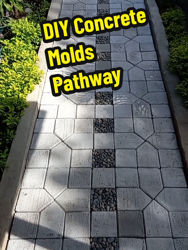 DIY Comcrete Molds Cement Walking Path Molder Garden Floor Design ZONETECH #concretedesign #diyconcretemolds #kizmotph