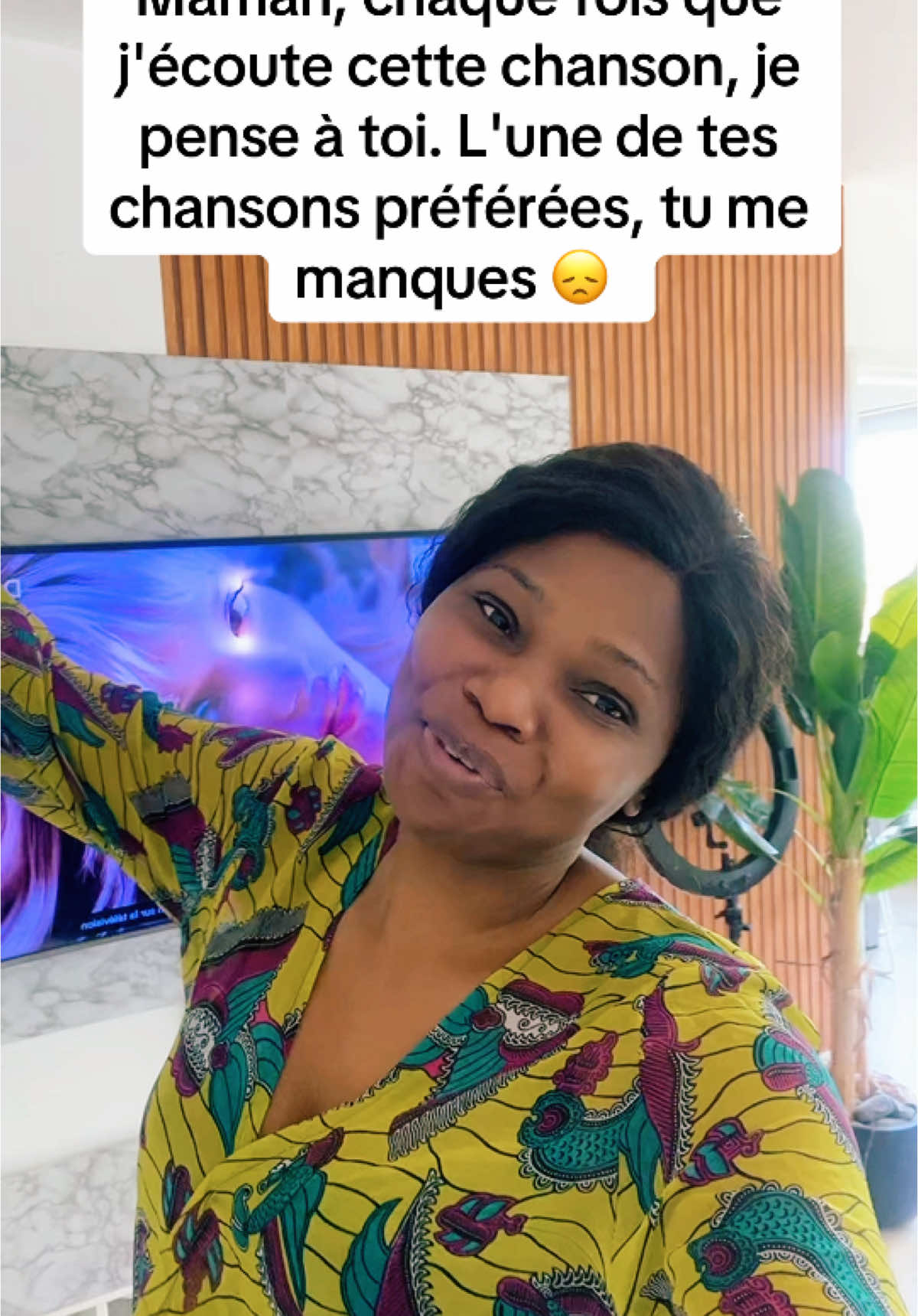 L'une de tes chansons préférées, tu me manques maman #maman #lavie 