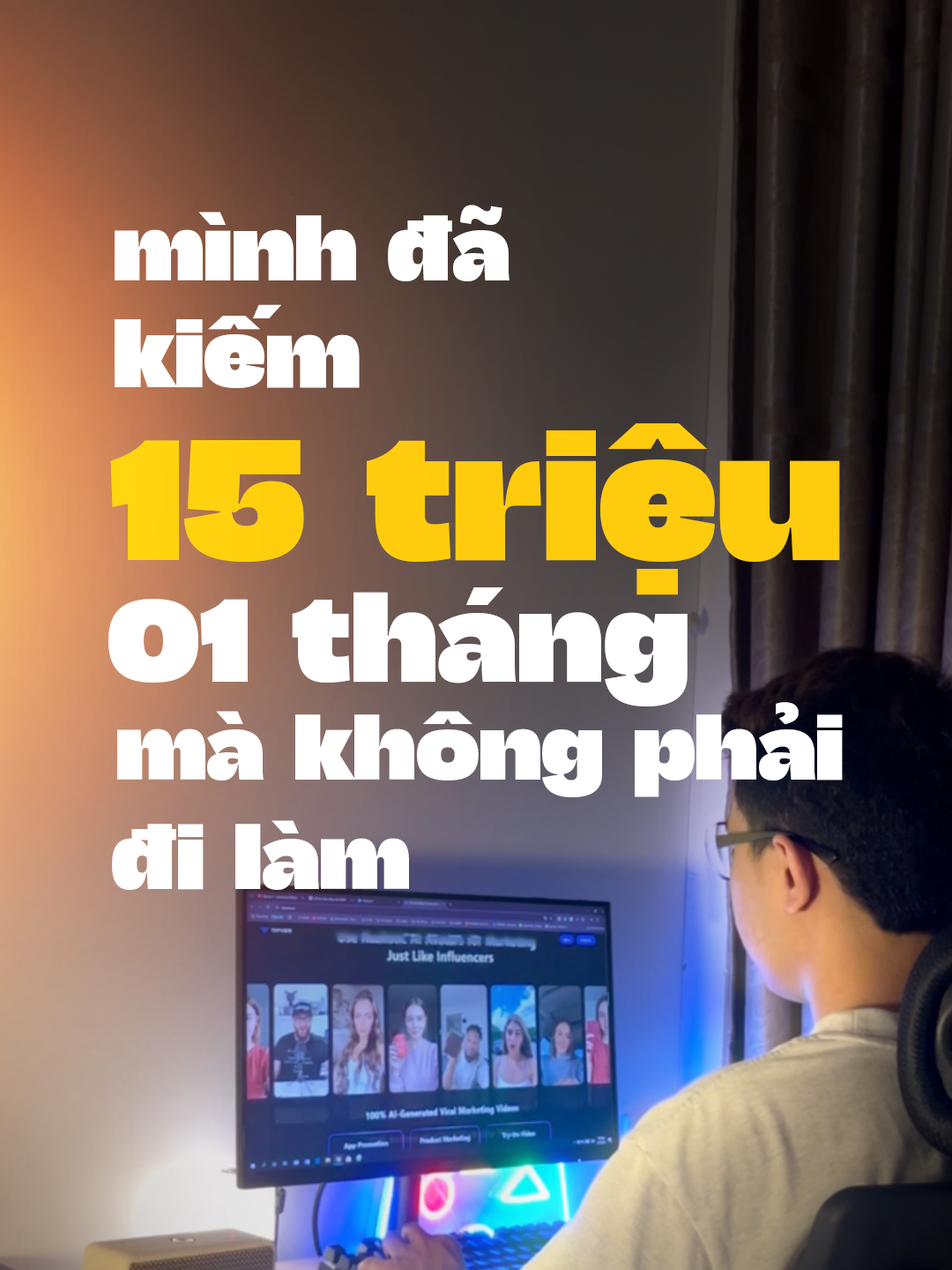 💰 Mình đã kiếm 15 triệu/tháng mà… không phải đi làm Không phải nghỉ việc. Không phải làm giàu nhanh. Mà là: mình xây 2 job YouTube – nhẹ nhưng đều → Và mỗi tháng tiền vẫn về. Job 1: Kênh YouTube faceless – view ngoại Mình chọn ngách đơn giản: kiến thức thú vị, thói quen, sức khỏe Dùng AI viết kịch bản + lồng tiếng tiếng Anh Dựng bằng clip miễn phí + edit cơ bản → Video đăng lên đều, bắt đầu có view, rồi bật kiếm tiền bằng đô-la Job 2: Kênh YouTube chia sẻ – bán sản phẩm số Mình kể lại hành trình học kỹ năng, làm content, đi từ số 0 Gom kiến thức thành file, mini course Gắn link dưới video → Có lượt xem là có đơn 📌 Tất cả đều bắt đầu từ việc: chia sẻ mỗi ngày – dù chưa ai xem lúc đầu. Không cần viral. Chỉ cần bền, thật, và hiểu mình đang giúp ai. 🎯 Giờ mỗi tháng kiếm 15 triệu, đều đặn – mà không cần ngồi văn phòng, không cần đợi lương. Nếu bạn cũng đang tìm 1 hướng đi vừa kiếm được tiền – vừa giữ được tự do, → Comment “YOUTUBE X2” Mình sẽ gửi lộ trình chi tiết cách xây 2 job này từ con số 0 – không cần lộ mặt, không cần kỹ thuật.#marketingtips101 #marketing #marketingstrategy #marketingtips #kỷluậtbảnthân