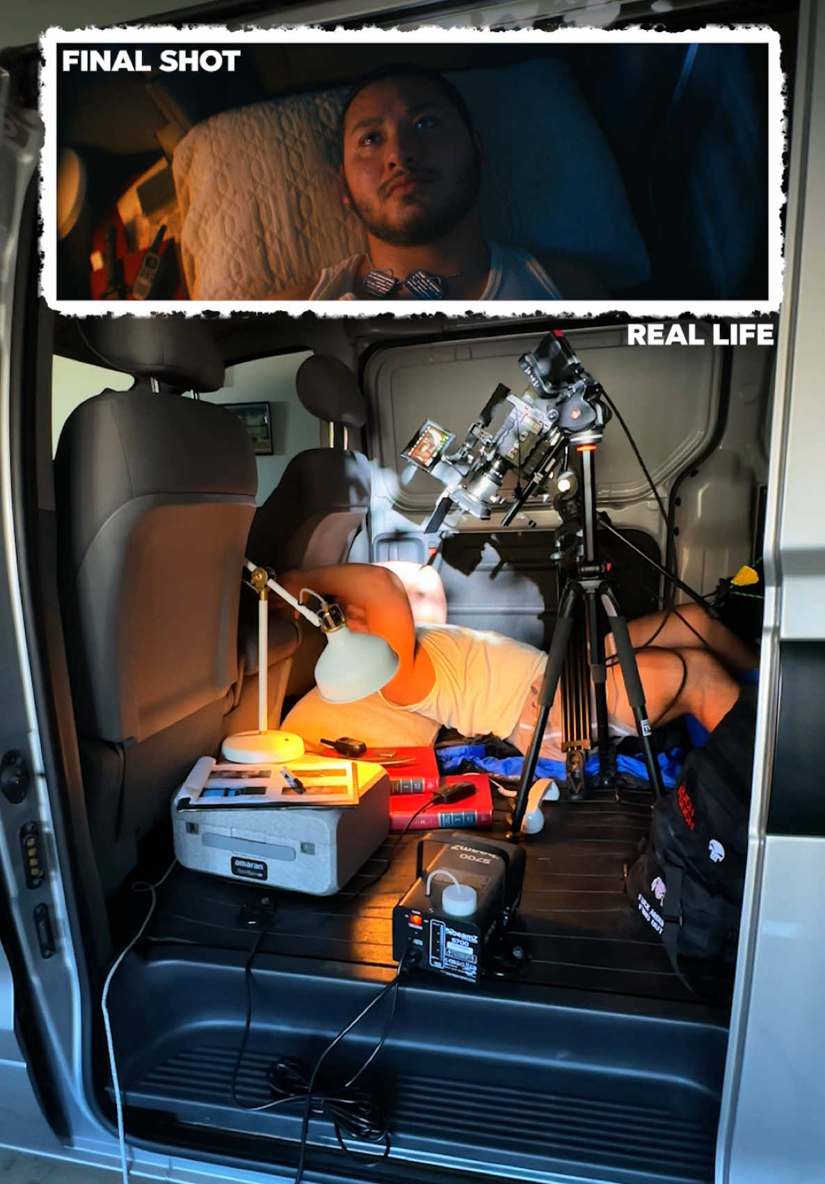 Was the shot worth the awkward ahhh setup? #cinematography #filmmaking #behindthescenes #cinematicvideo #irl 