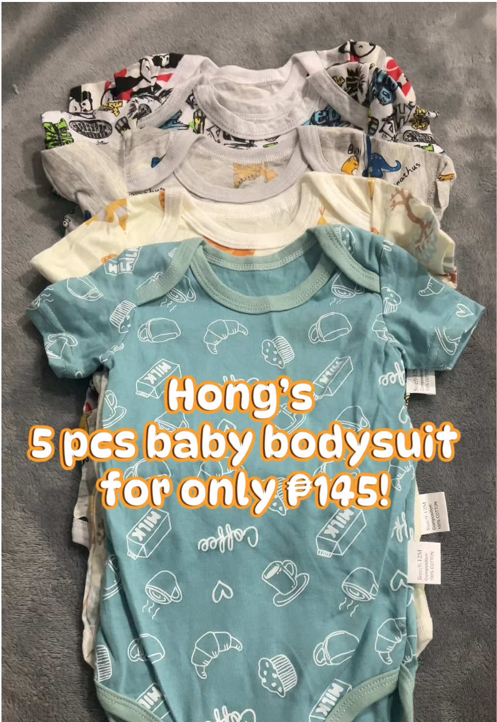 In my tipid mommy era— super sulit talaga! 5 pcs na, super affordable pa! 🥹💙 #babytok #babybodysuit #hongsbabybodysuit 