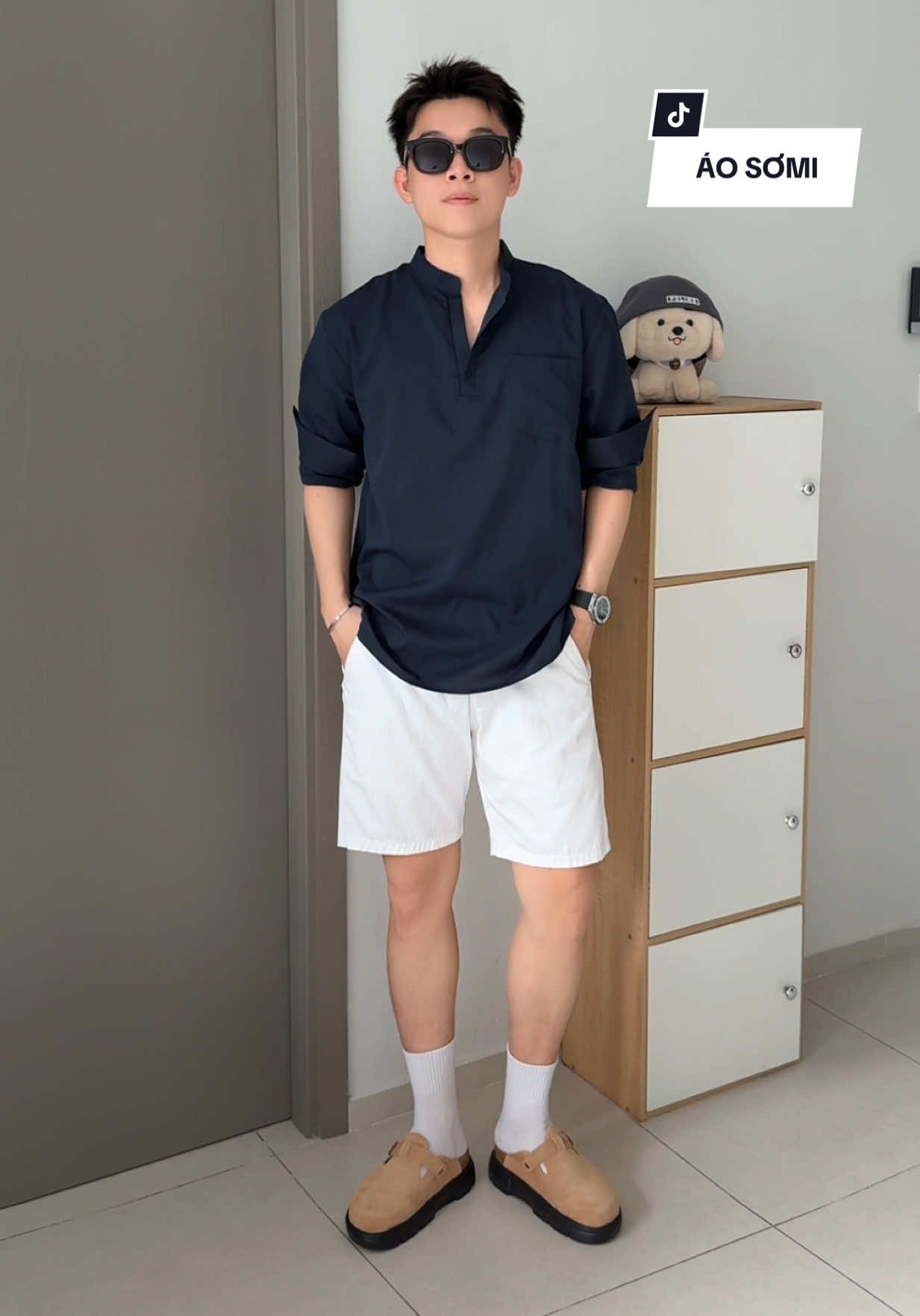 Áo sơ mi đũi cổ tàu SIXHUMAN 👏 #goclamdep #outfit #aosominam #aosomidui #aosomicotau #sixhuman #bứtphá #iamloc1108 