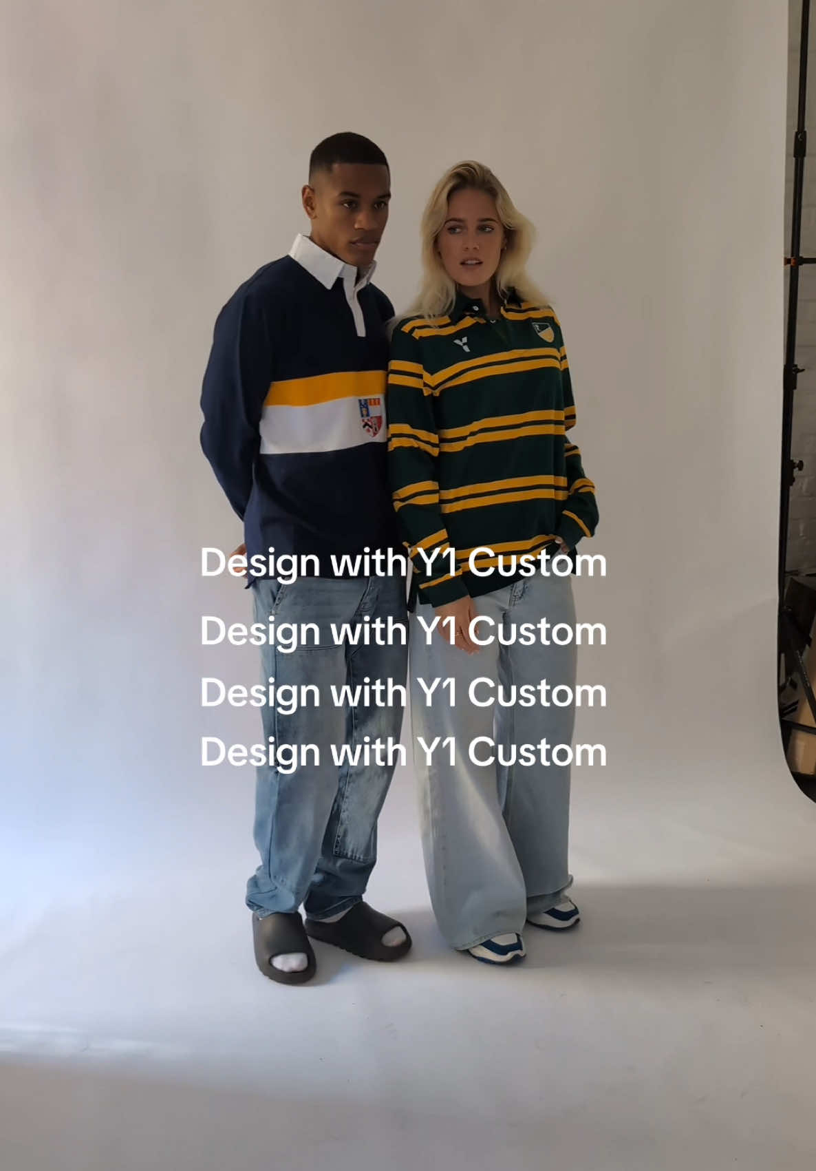 Design with Y1 Custom 🎨 Y1 Custom is the one-stop-shop for all your custom clothing needs, from retro rugby shirts to hoodies and our famous retro quarter zip fleeces 😮‍💨 #y1 #y1custom #customclothing #trend 