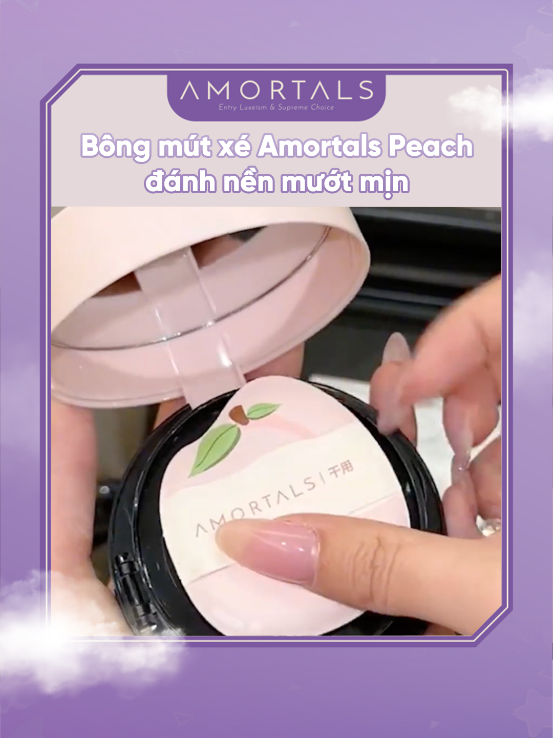 Đào đây thơm ngon, mời bạn rinh nha #amortals #amortalsvn #makeup #dungcutrangdiem #goclamdep  #bôngmuttánkemnền