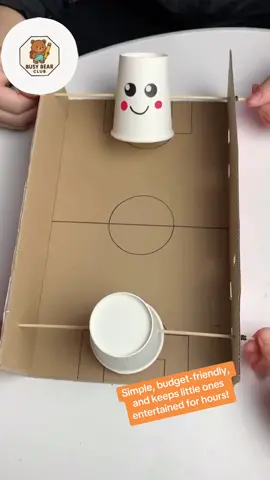 Looking for an easy and fun DIY game for kids?  This Paper Cup Soccer Game made from a cardboard box is perfect for rainy days ☁️, classroom play 🏫, or birthday parties 🎉. Simple, budget-friendly, and keeps little ones entertained for hours! . . . #DIYKidsCrafts #KidsActivities #CraftsForKids #IndoorFun #RainyDayActivities #ParentingHacks #CreativePlay #MomsOfInstagram #DIYFun #RecycledCrafts #PaperCupGame #CardboardBoxCraft #DIYKidsGames #STEMCraftsForKids #HomemadeSoccerGame #KidsCraftIdeas #UpcycledCrafts #CardboardPlay #CraftsWithCups #DIYIndoorGames #RainyDayCrafts #PartyGameIdeas #SummerBoredomBusters #AfterSchoolFun #WeekendActivity #PlaytimeIdeas #EcoFriendlyCrafts #CraftsForToddlers #ElementaryCrafts #FunWithKids 