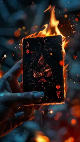 a card in flames live wallpaper #livewallpaper #8kwallpaper #fyp 