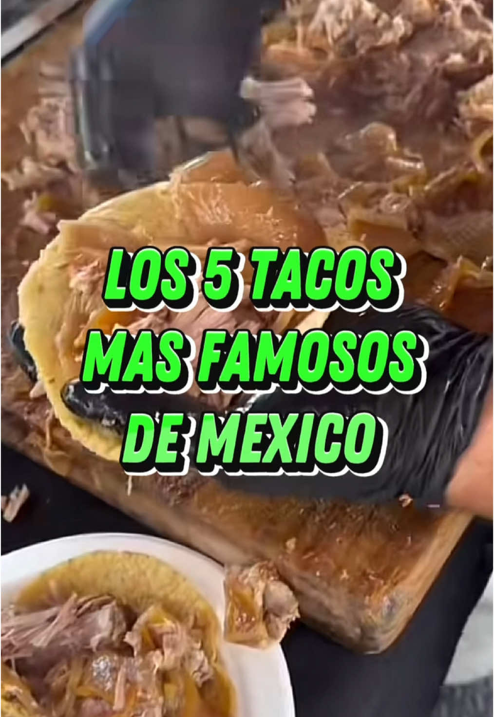Los 5 TACOS más FAMOSOS de MÉXICO #carnitas #barbacoa #cochinita #suadero 