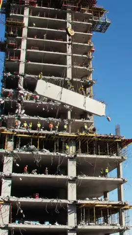 Crane Accident Causes Building Structure to Collapse  #disastervideo #shortsvideo #safetyfail
