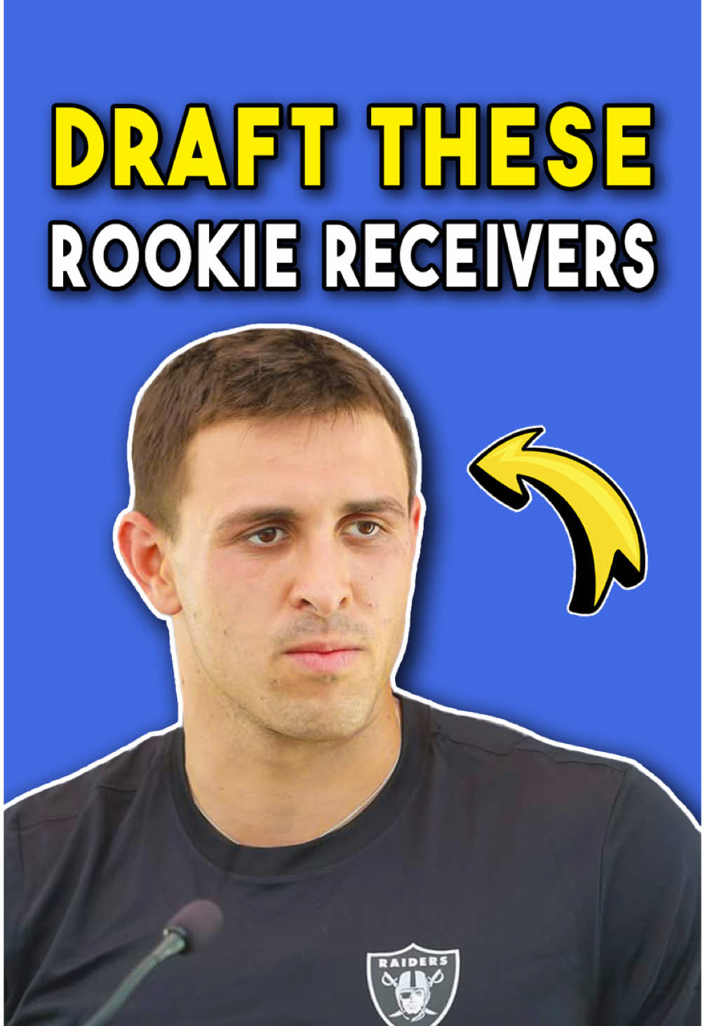 Here are 3 Rookie Wide Receivers You SHOULD Be Drafting in Fantasy Football:   These guys aren’t just stashes – they could breakout in Year 1:   1. Kyle Williams – Patriots   He went off at Washington State last year with 1,198 yards & 14 TDs   Williams was elite vs man, great after the catch — and 0 drops vs press.   The Patriots took him in Round 3 and he might already be Drake Maye’s WR2 in this offense.   2. Jack Bech – Raiders   He posted 1,000+ yards last year at TCU and was the Senior Bowl MVP.   Bech played all over the field — was a broken tackle machine - and rarely drops passes. The Raiders took him in Round 2 – he’s likely the WR2 already on this team behind Jakobi Meyers.   3. Tre Harris – Chargers   He would’ve led college football in yards if not for injury last season.   Harris averaged an insane 129 yards a game.   Now he could be Justin Herbert’s new deep threat — in a wide-open WR room behind Ladd McConkey. #fantasyfootball #fantasyfootballtips #fantasyfootballadvice 