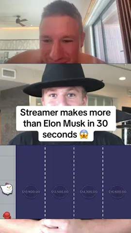 Streamer makes more than Elon Musk in 30 seconds 😱 #stevewilldoit #crossyroad #streamer #viral 