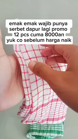 kain serbet dapur promo #serbet #kainserbet #perabotandapur #viral 