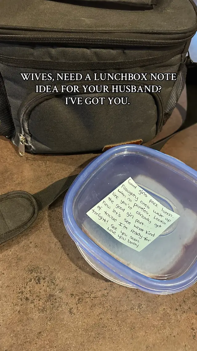 When a lunchbox note from a wife turns into all-day motivation for her husband! 😏 #lunchboxnotes #husband #wife #husbandwife #marriagehumor #couplegoals #lunchideas #bluecollar #bluecollarboys #fyp 