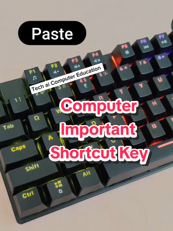 Computer Important Shortcut Keys #foryou #foryoupagе #fyp  #computer #tech #trick   #computer #laptop #pc #windows #viral #reels #shorts