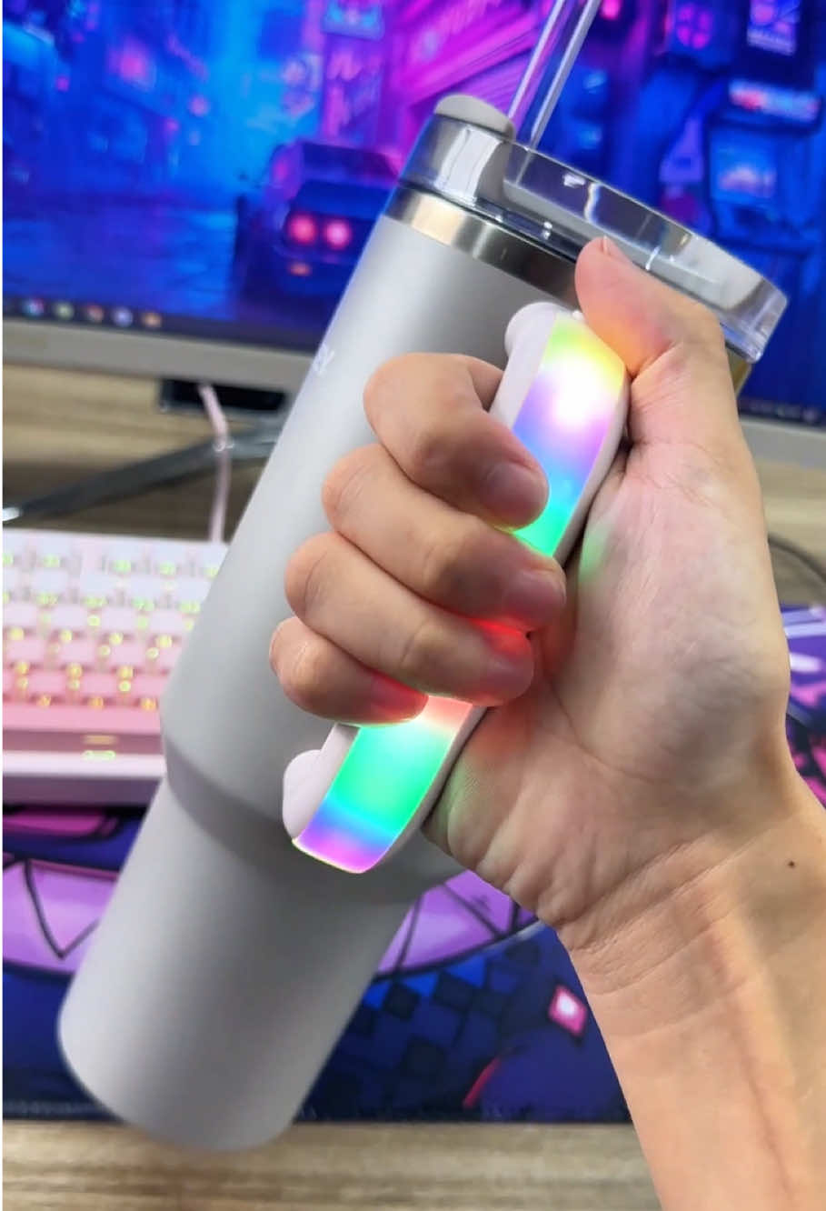 Handle with LED Lights for Stanley Cup 30/40 oz