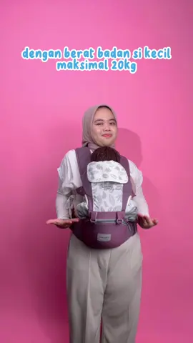 Hipseat baby carrier favorit bunda 😍🩷 #sakumini   