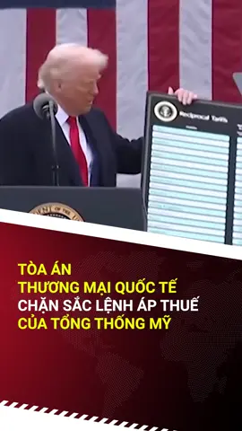 Tòa án Thương mại Quốc tế chặn sắc lệnh áp thuế của Tổng thống Mỹ Donald Trump #vietnamplus #tin60s #tiktoknews