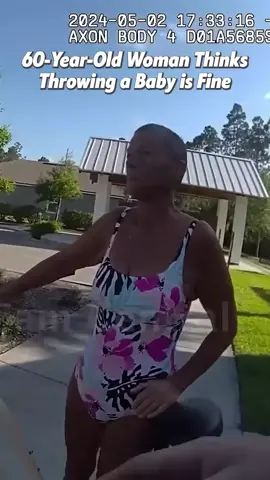 60-Year-Old Woman Thinks Throwing a Baby is Fine part 1. Full clip on CopCam Central