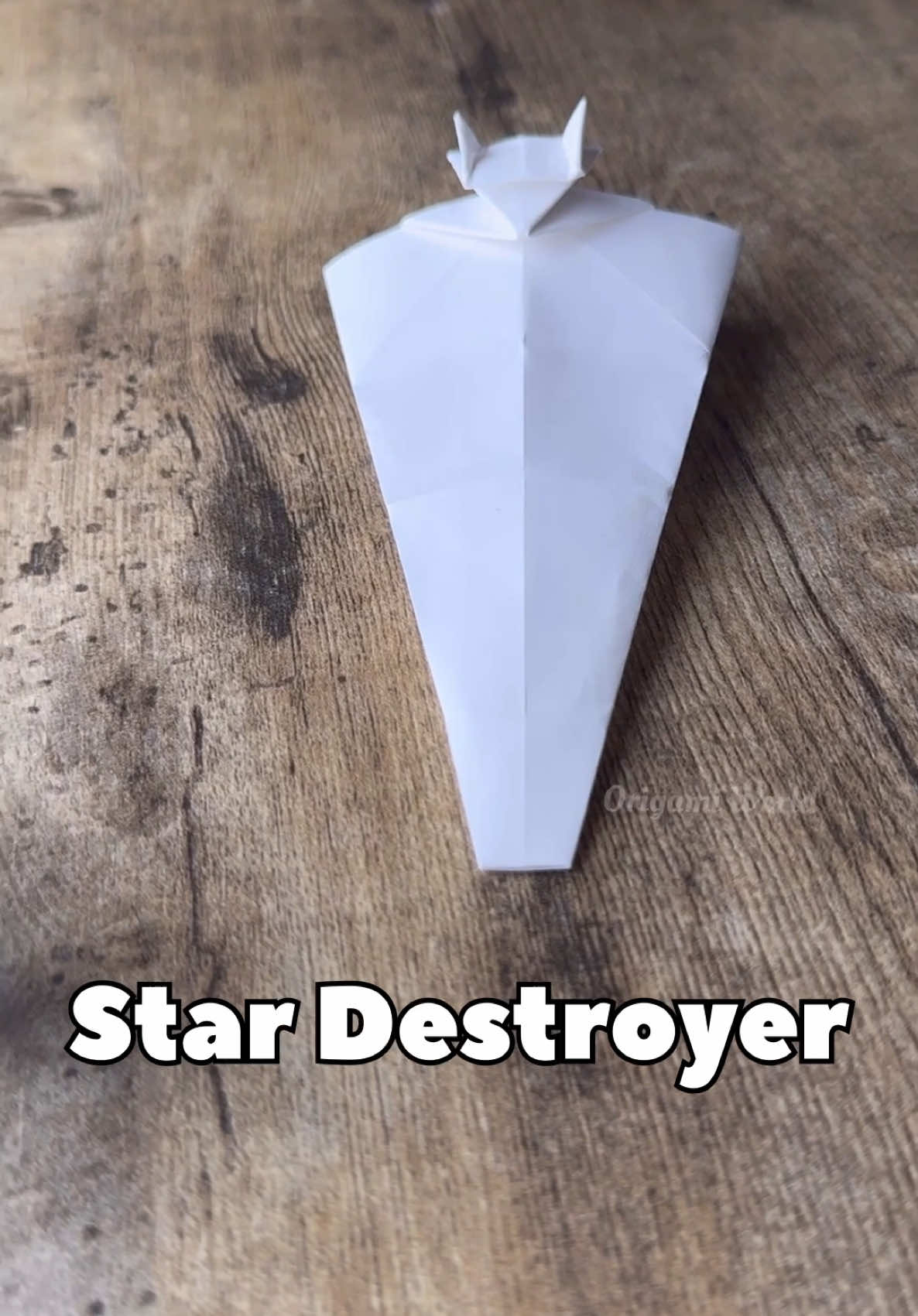 Origami Star Destroyer Tutorial #stardestroyer #darthvader #starwars #origami #origamitutorial #papercraft #papertoys 