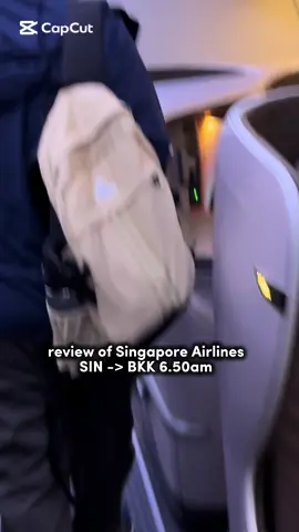 review of SIA (SIN -> BKK) #singaporeairlines #sia #bangkok #singapore #sintobkk