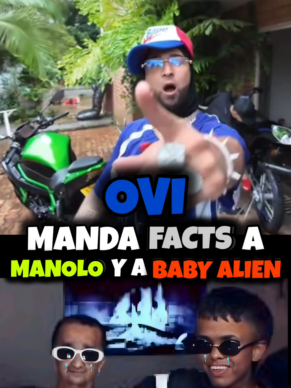 OVI le Tira FACTS a MANOLO y BABY ALIEN #mrstiven #manolo #ovi #babyalien 