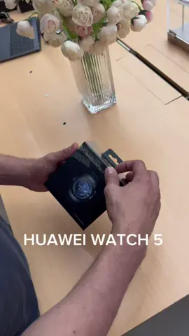 The new watch 5 from #HUAWEIWATCHGT5Series Black edition 46 mm like coming from the future Purchase and get free gift worth 20 KD 