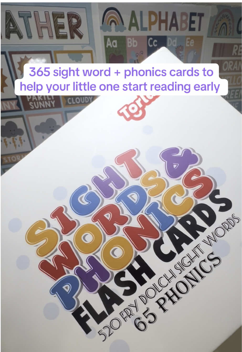 Starting early with sight words + phonics! I love that this set grows with her from Pre-K to 3rd grade—and it even has rings to keep it all organized. #sightwords #toddlerlearning #phonicsfun #earlyliteracy #preschoolactivities #kindergartenreadiness #homeschoolmom #learnthroughplay #toddleractivities #momfinds #momhack #tiktokmoms #montessorimom #tiktokshop 