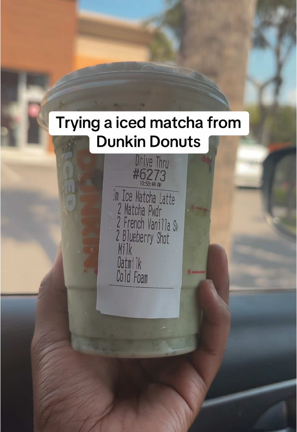 Didn’t expect it to taste like that #fypシ #review #dunkindonuts #icedmatcha #fypage 