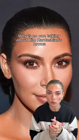Why is nobody talking about Kim Kardashian’s brows? #brows #kimkardashian #eyebrows #celebritybrows 