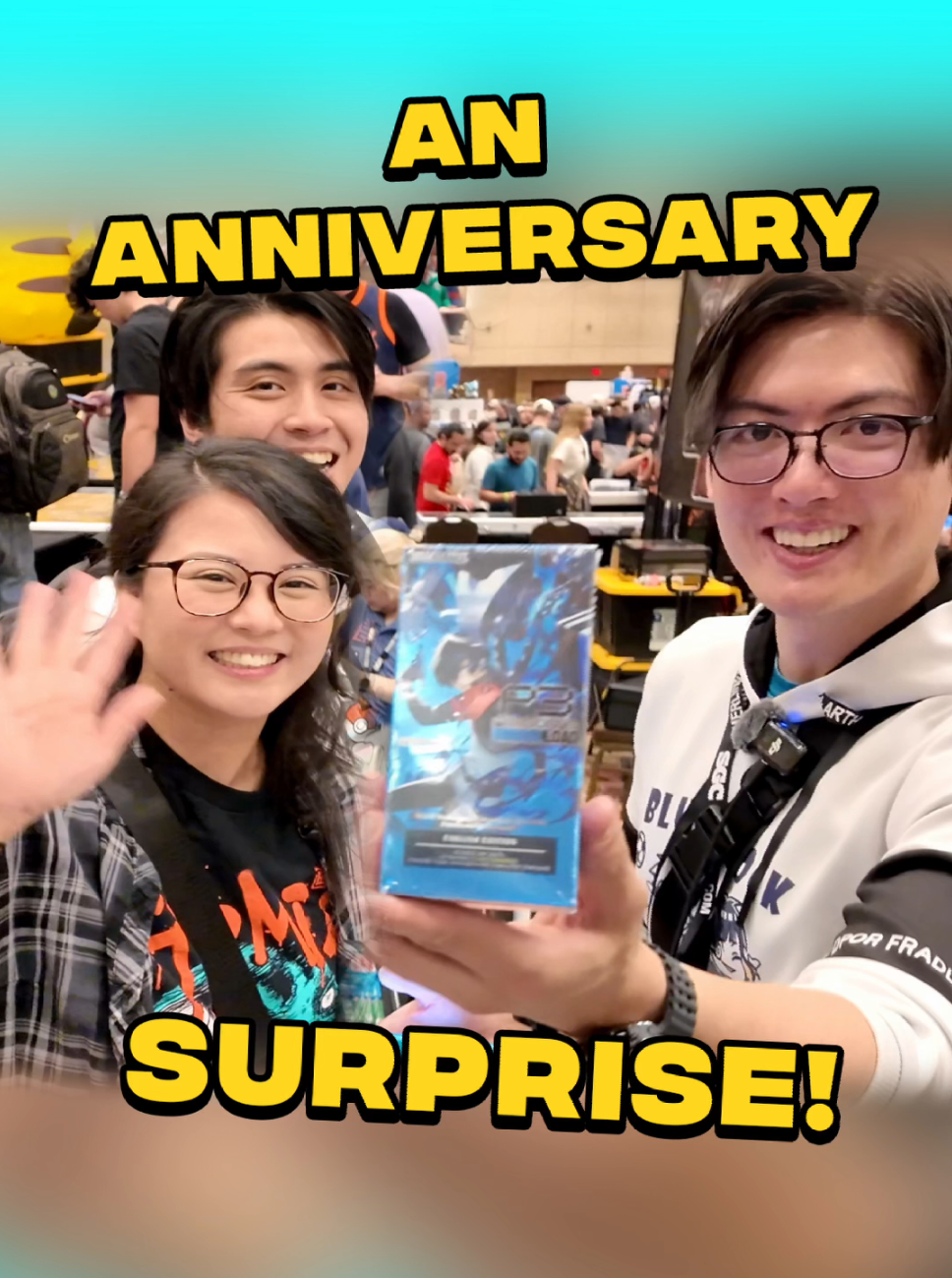 Her Surprise Anime Anniversary Gift 🥹  #PokemonTCG #VendorPOV #CardShowVibes #PokemonCardCollector #PokemonCardShow
