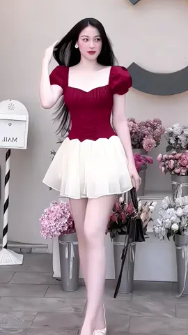 Váy Thiết kế đan eo chân tơ bồng đi tiệc #vayxinh #vaytieuthu #vaydutiec #thoitrangnu #xuhuong 