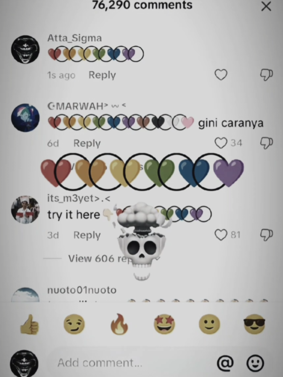 Heart comment 😱☠️ #trollface #edit #tiktok #viral #fyp 
