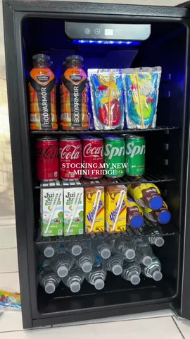 So excited to have a mini beverage fridge 🤩🤩😍 No more having to fight for space in our fridge #minifridge #minifridgerestock #beveragegirlies #beveragefridge #cowsar #drinksrestock #restockasmr #fridgerestock #fridgeorganization 