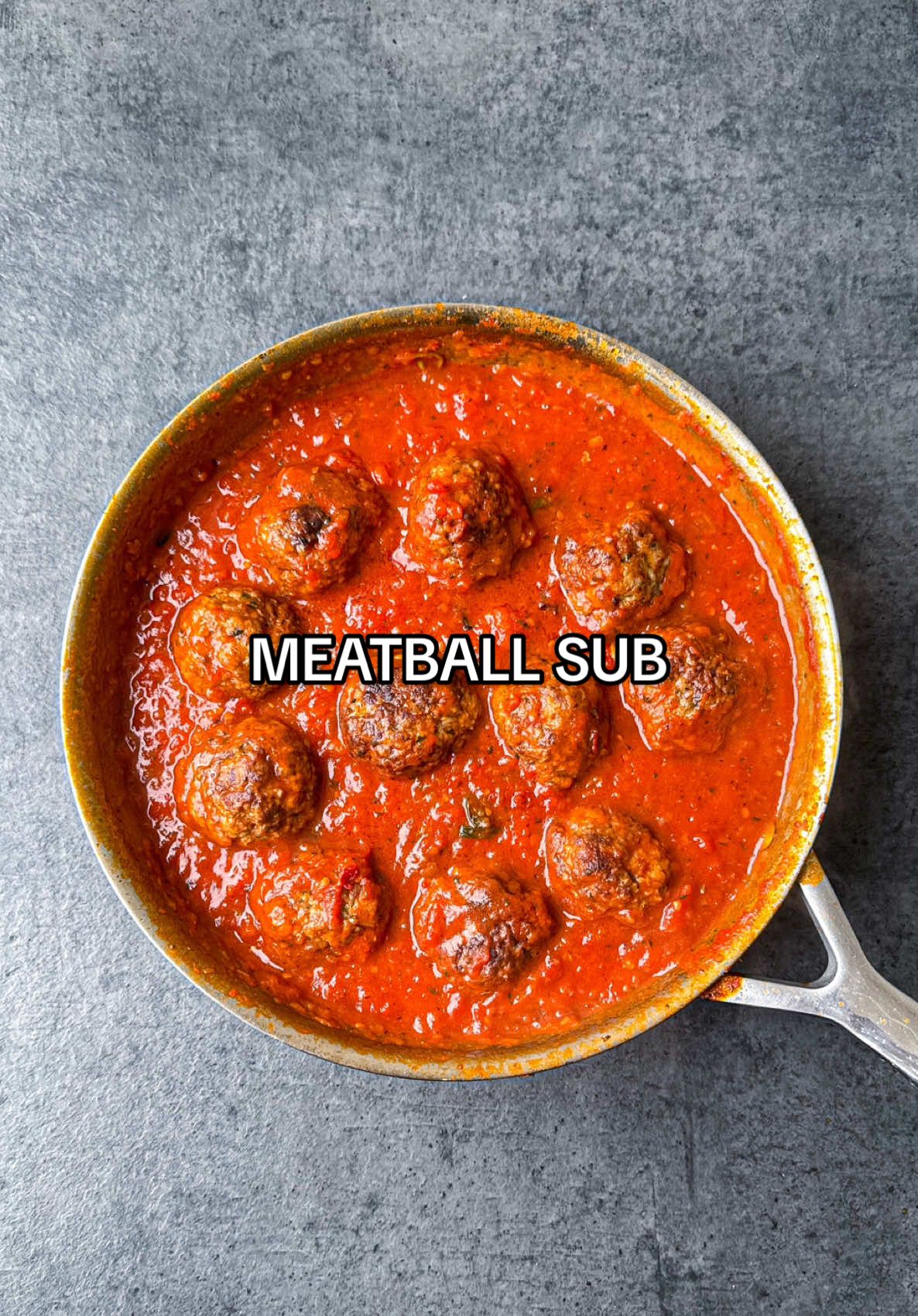 Meatball Sub 🥖 Full recipe now up on Substack - link in bio! 🔥❤️ #meatballs #sandwich #datenight #comfortfood #Recipe #asmr 