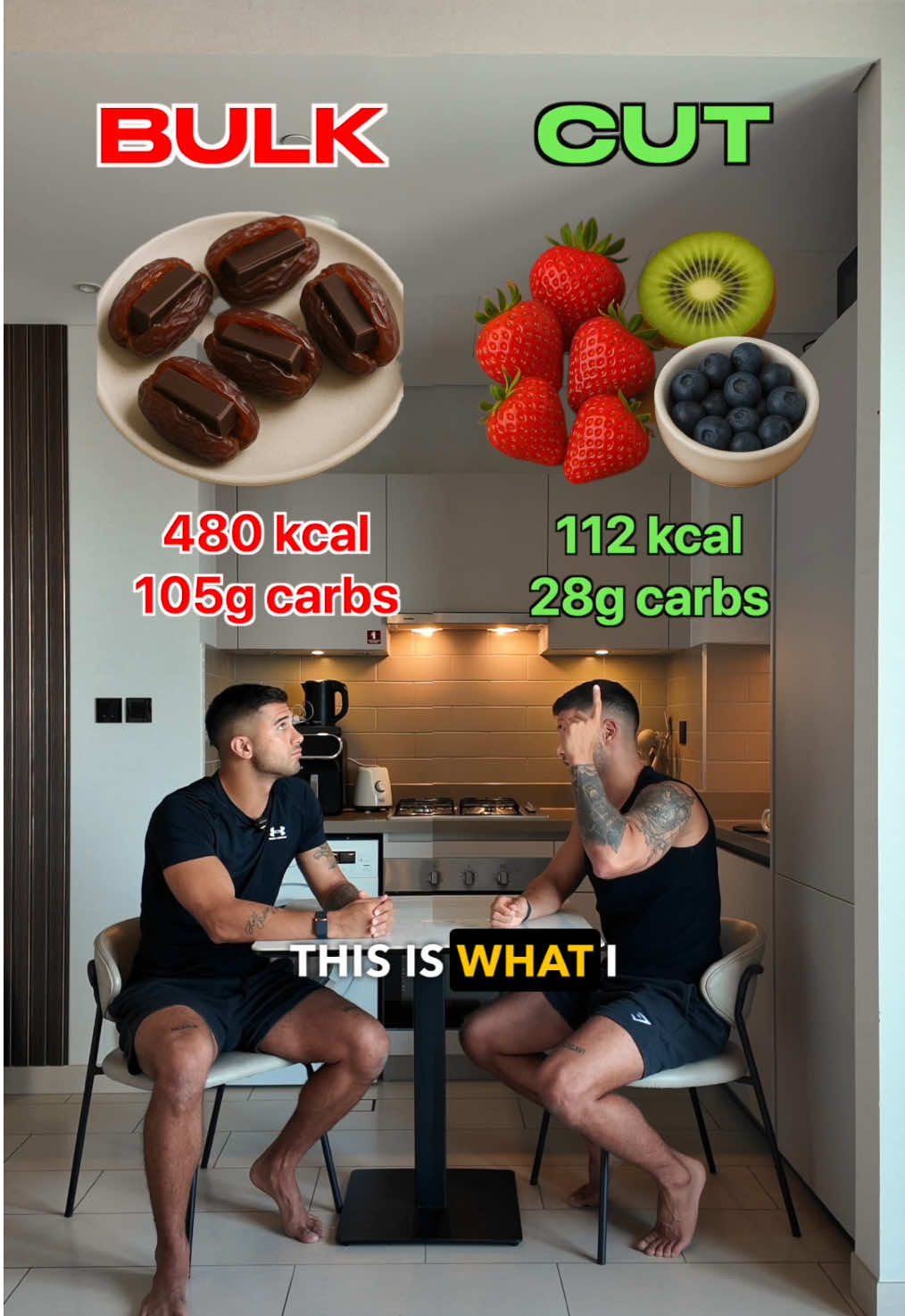Bulking or cutting - it’s not about eating completely different foods. It’s about knowing how to adjust based on your goal. Greek yogurt for breakfast? ➡️ When bulking: Full fat with granola and honey. ➡️ When cutting: low fat with cinnamon and blueberries. Same food. Different strategy. Understand what you eat - and why. 🤝 Follow me for practical nutrition tips, hybrid training & performance-focused living.
