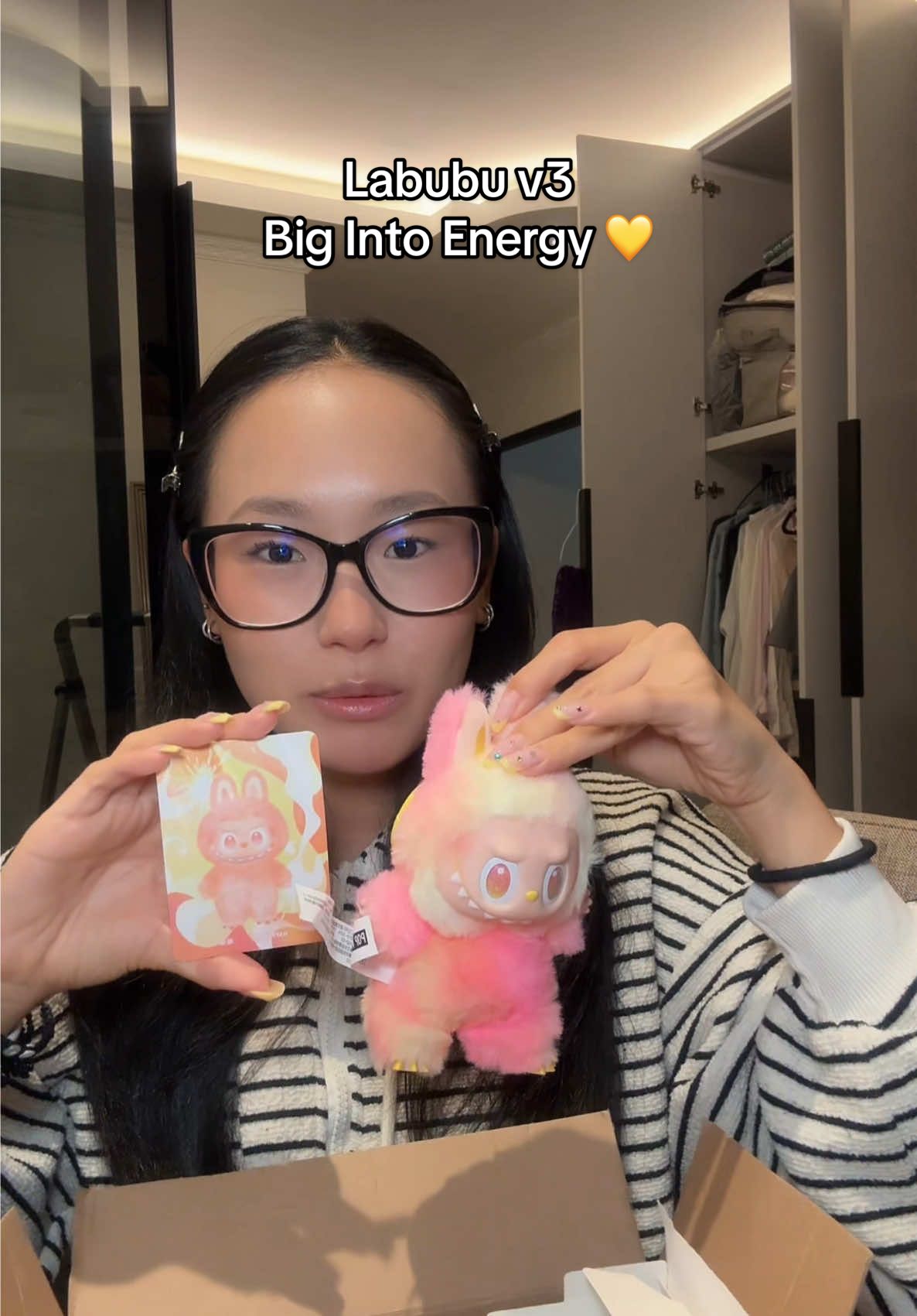 Labubus V3 Big into Energy Haul, thank youuu @Khch 💚💛🩷 #labubu#panama#pty#haul#blindbox 