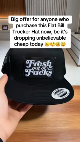 Flat Bill Trucker Hat