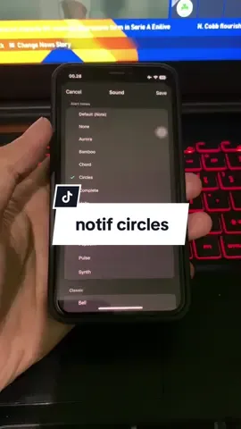 hayo biasanya buat siapa notif ini? #iphone #notif #notification #notifications #sound #circle #circles #ringtone 