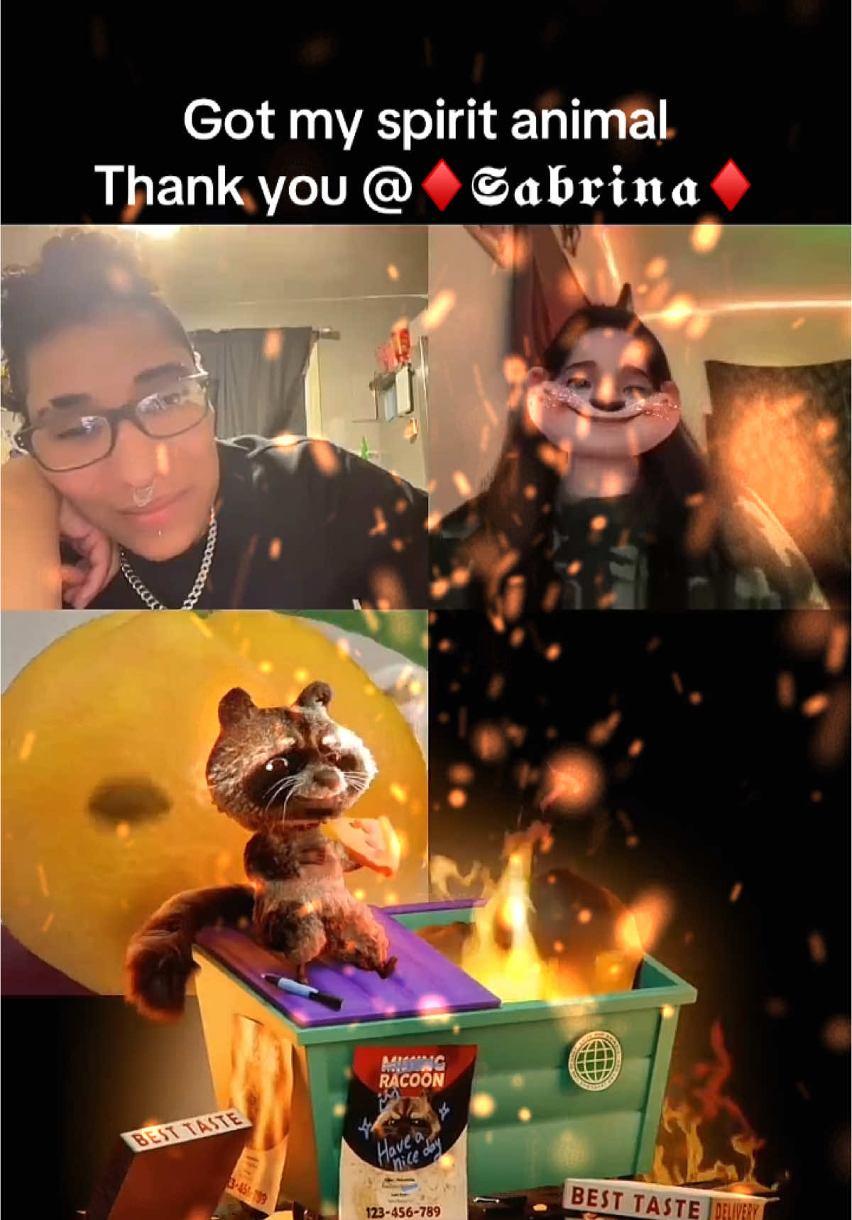 Thank you for the trash panda @♦️𝕾𝖆𝖇𝖗𝖎𝖓𝖆♦️ #tiktoklive #livehighlights #livegift #trashpanda #fyp #wlw #LIVE #trending #gift 