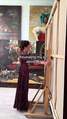 Not made with AI tho.. 🙂‍↔️ #oilpainting 