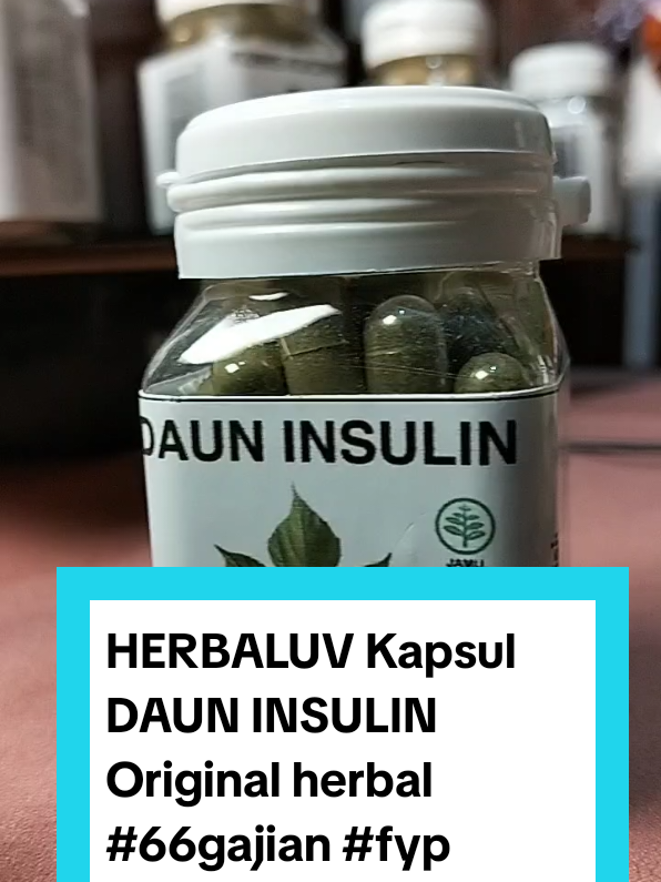 HERBALUV Kapsul DAUN INSULIN Original herbal #66gajian #fyp #fypage #kapsul #herbal #xtragratisongkir  #hematpakaibonus #66gajian #dauninsulin 