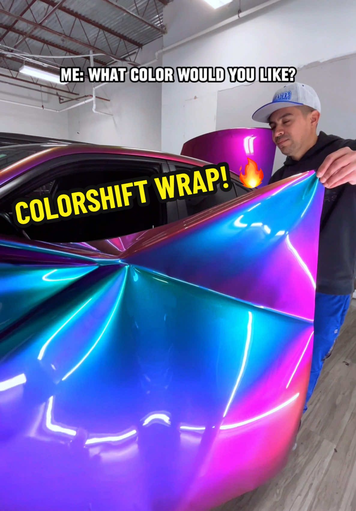 When customer gets ALL colors for their car wrap 😁