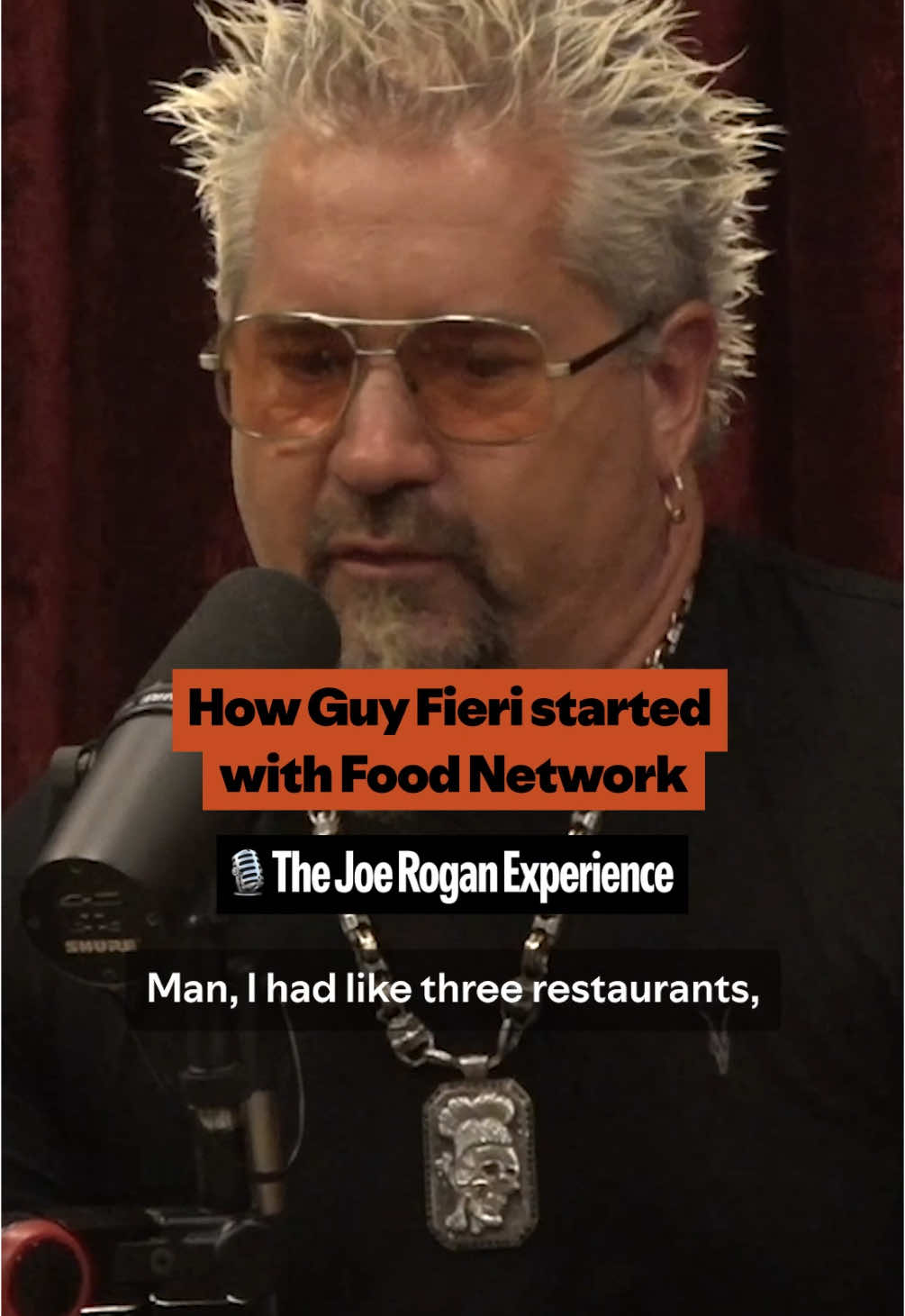 The Food Network knew @Guy Fieri would be a star 🔥 #joerogan #guyfieri #spotifypodcasts #podcasts