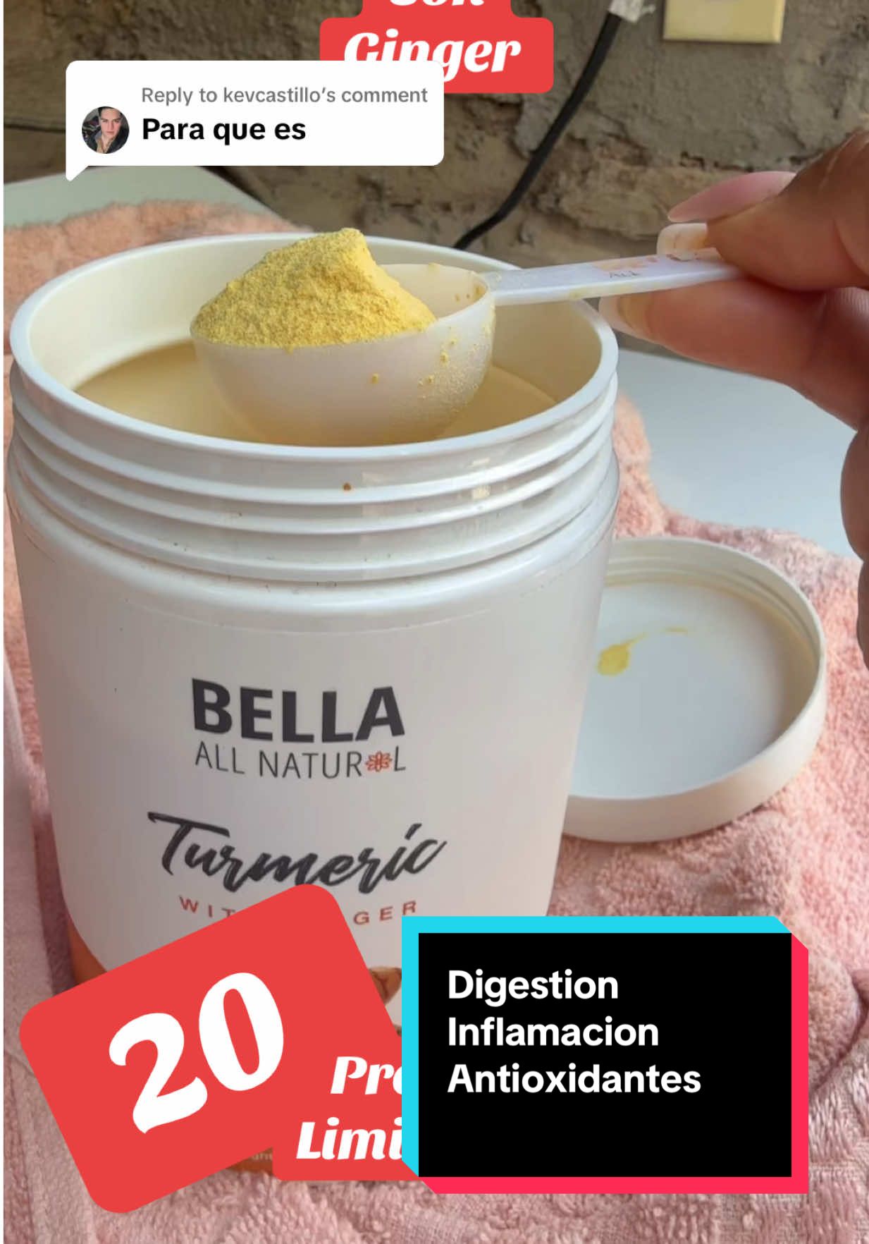 Replying to @kevcastillo #curcuma #turmeric #bellaallnatural #ginger #jengibre 