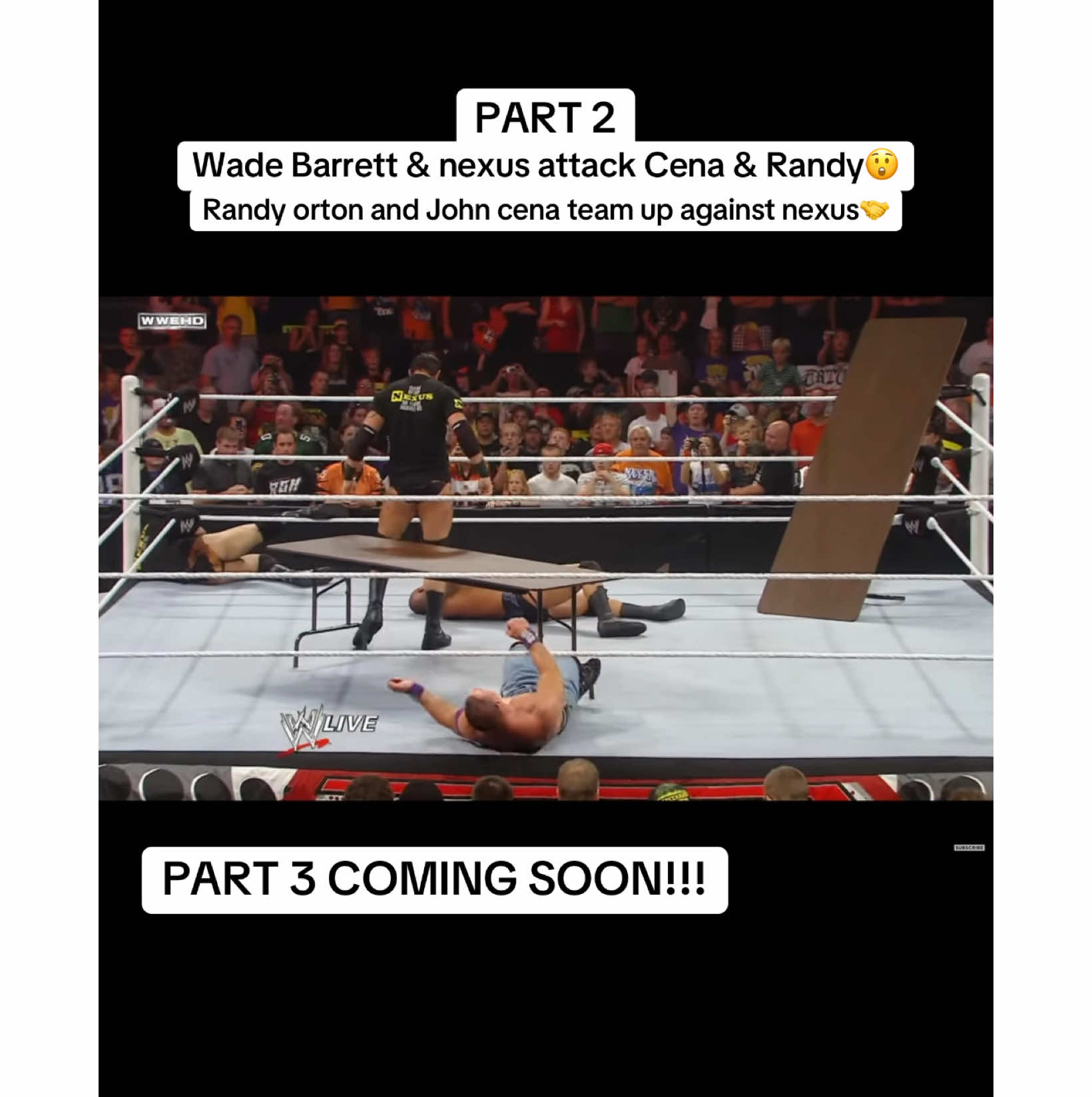 WWE PART 2 Randy orton and John cena team up against nexus🤝 #fyp#foryou#foryoupage#viral#johncena#WWE