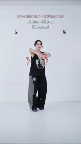 SEVENTEEN ‘THUNDER’ dance tutorial with singing #seventeen #thunder #kpopdancetutorial @SEVENTEEN 