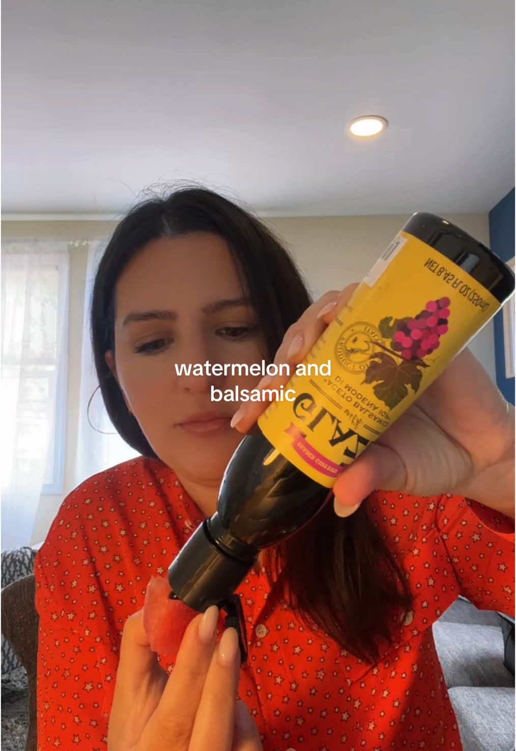 watermelon and balsamic glaze 🍉🤌🏼 #snack #glp1 #fypシ 