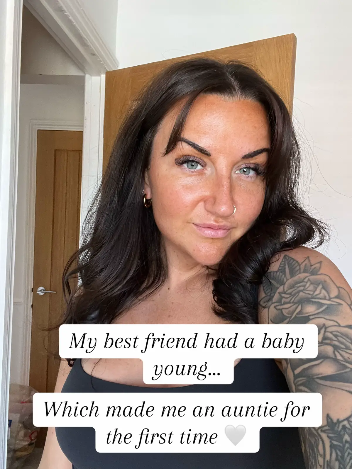 Wouldn’t have had it any other way 🤍 the start of a beautiful family xxx @Jade Nicholls  #BestFriends #auntiebecbec #holyfkingairballs 